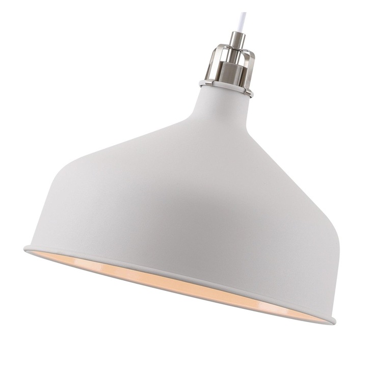 Idolite Blackwall Sand White/Satin Nickel Large Single Pendant