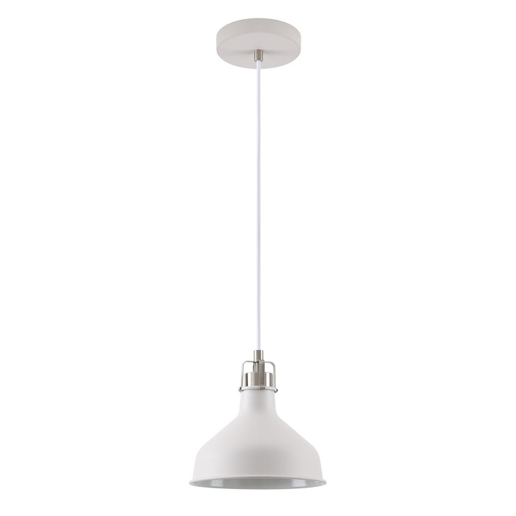 Idolite Blackwall Sand White/Satin Nickel Small Single Pendant