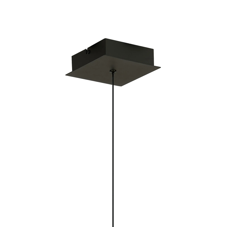 Idolite Bolton 15cm Spiral Black Led Pendant Light -  Dimmable - 3000K