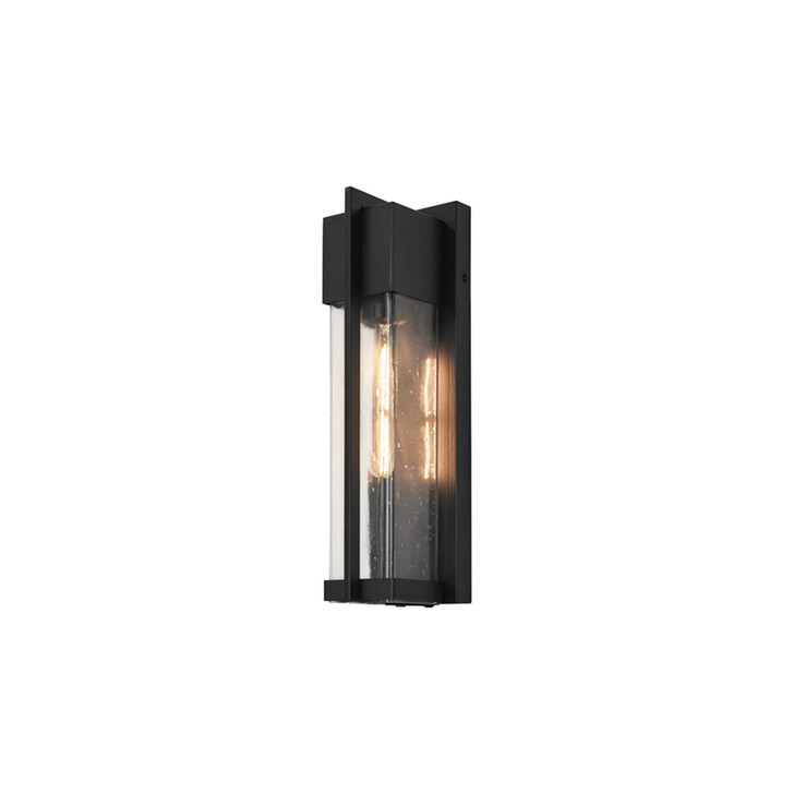 Idolite Butterton Rectangular Flush Wall Lantern Complete With Seeded Clear Glass - IP54