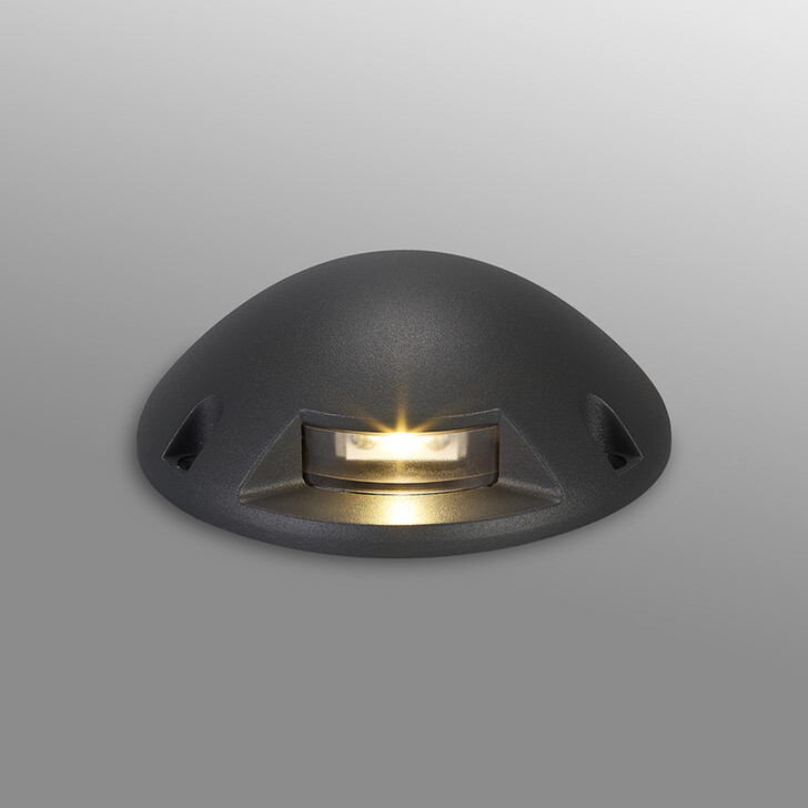 Idolite Calico Dark Grey Above Ground 1 Ton Driveover Light/Wall Light 2W LED IP67 - Style A