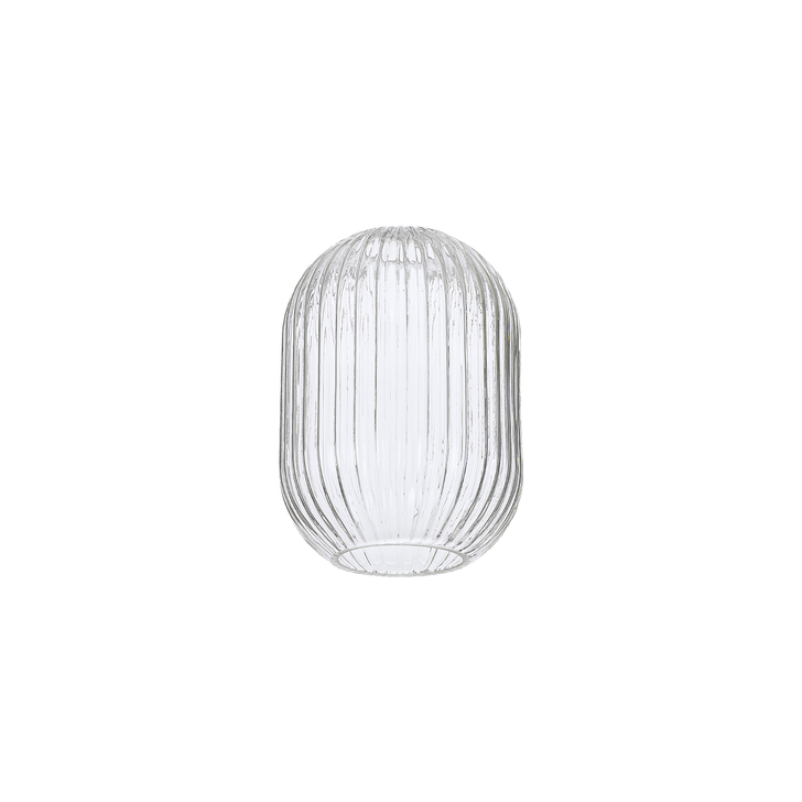 Idolite Camille 14x20cm Almond Ribbed Glass, Clear