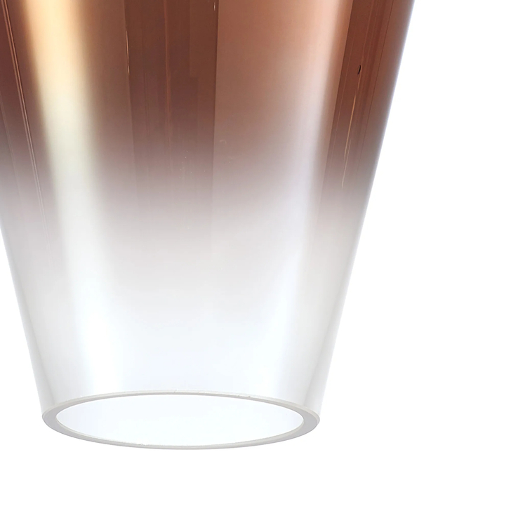 Idolite Camille 14x21cm Pear Shaped Glass, Copper/Clear