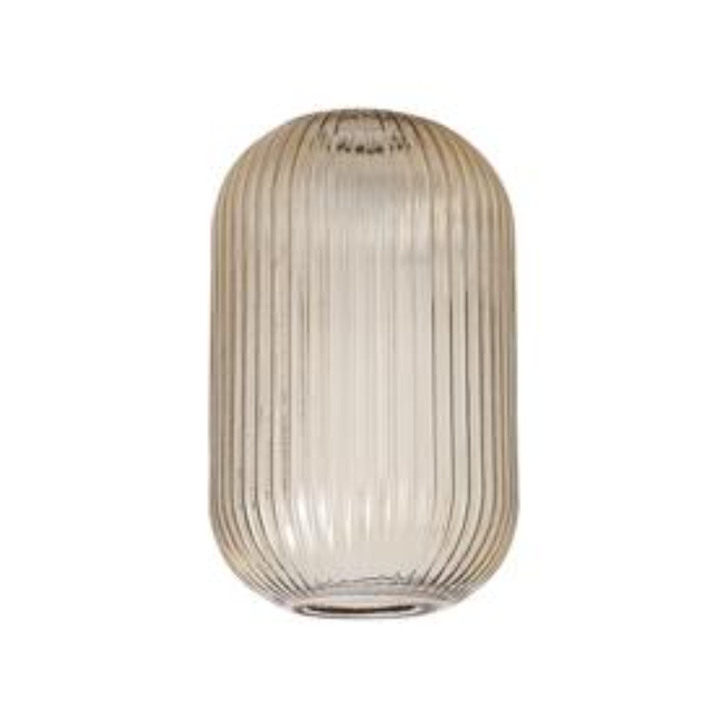 Idolite Camille 20cm Tubular Ribbed Glass, Champagne