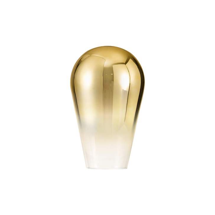 Idolite Camille 23cm Pear Shaped Glass, Gold Fade/Clear