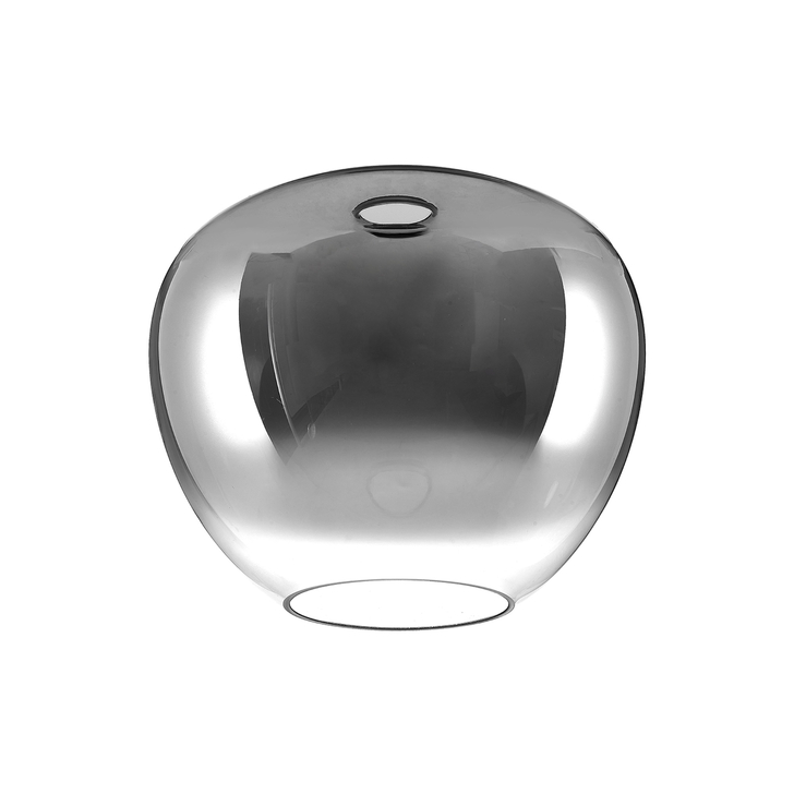 Idolite Camille 29xH24.5cm Inverted Trapezium Glass, Smoke Fade/Clear