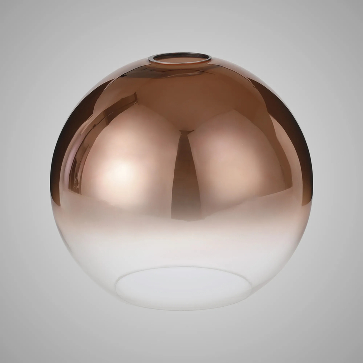 Idolite Camille 30cm Globe Glass, Copper Fade/Clear