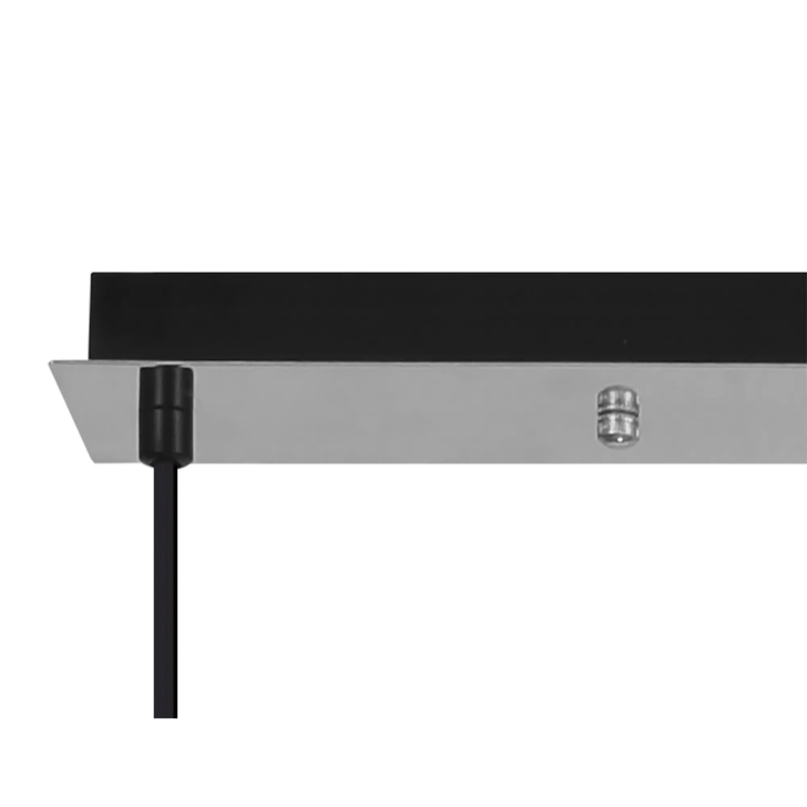 Idolite Camille Linear Suspension Kit, 4 x E27, Polished Nickel/Matt Black