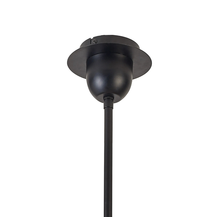 Idolite Camille Telescopic Pendant/Semi Flush Light, 5 x E27, Matt Black