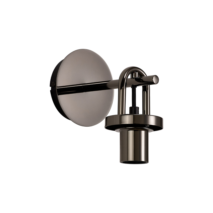 Idolite Camille Wall Light Switched, 1 x E27, Black Chrome