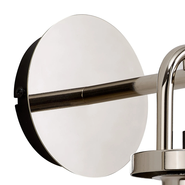 Idolite Camille Wall Light Switched, 1 x E27, Polished Nickel