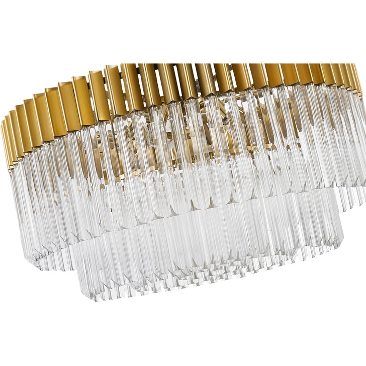 Idolite Carpathian Brass Finish 12 Light Pendant