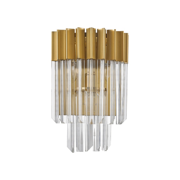 Idolite Carpathian Brass Finish 3 Light Wall Light