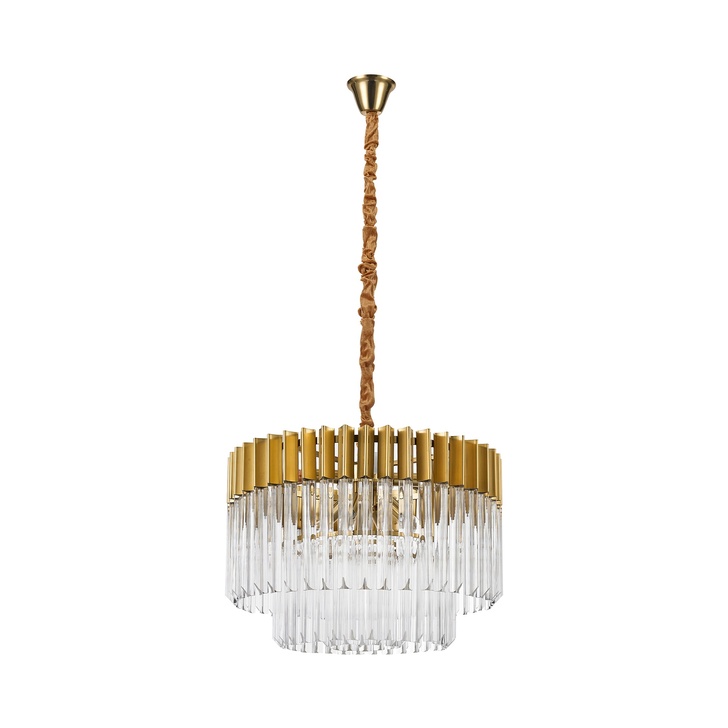 Idolite Carpathian Brass Finish 8 Light Pendant