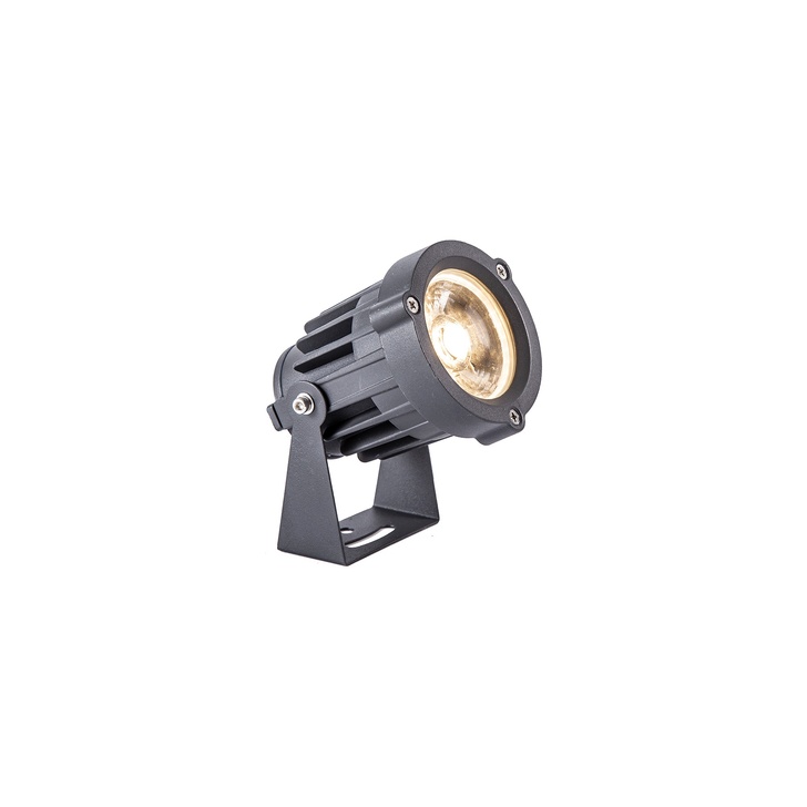 Idolite Castro IDO6718 Grey/Black Led Spike Light - 3000K, IP65