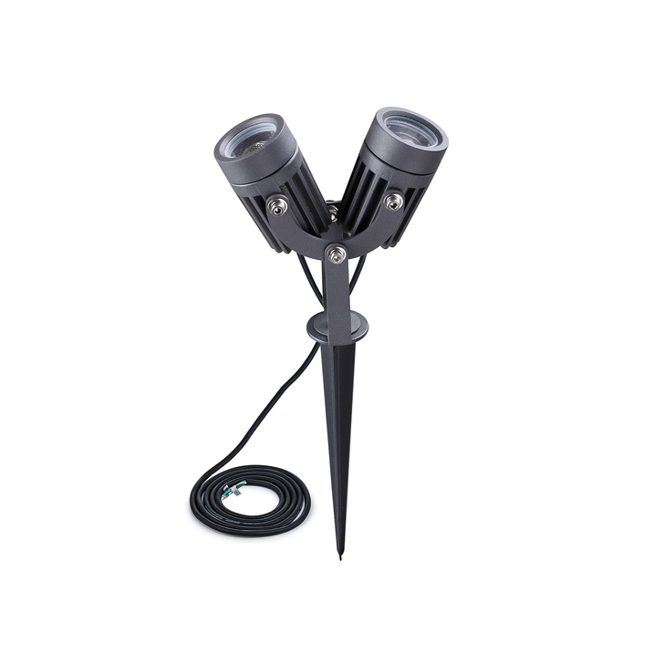 Idolite Castro Twin Led Spike Light - 3000K, IP65