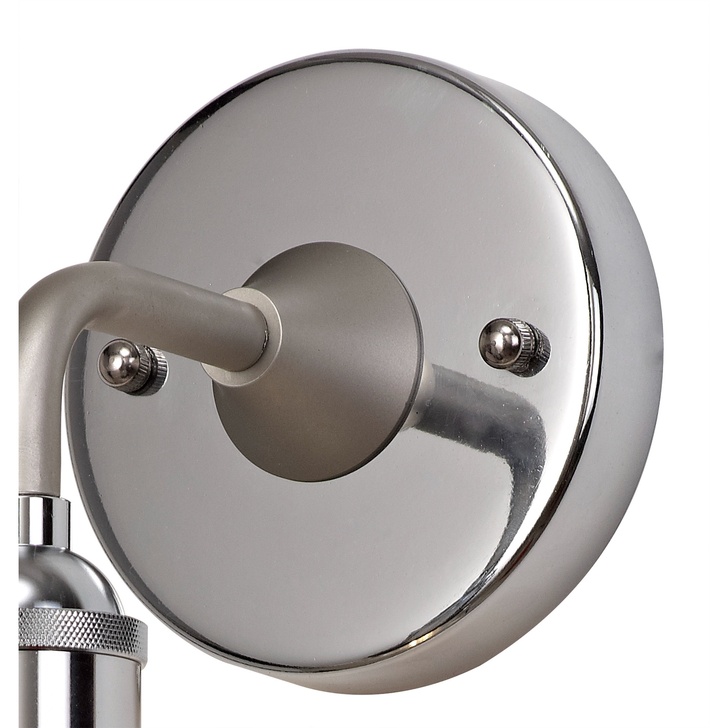 Idolite Chimborazo Titanium Silver/Polished Chrome Exterior Wall Light - IP65