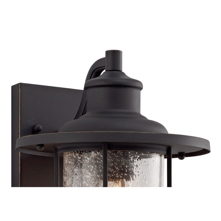 Idolite Chorleywood Black/Gold Exterior Wall Light