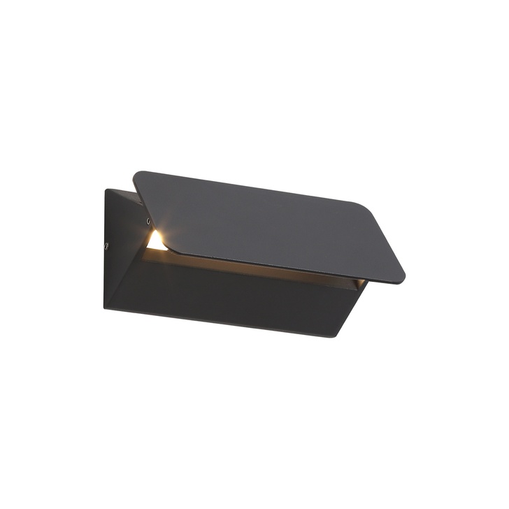 Idolite Colindale Anthracite/Frosted Exterior Led Wall Light - 3000K