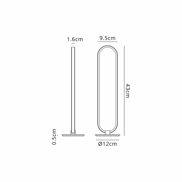 Idolite Conlon Brushed Gold Dimmable Led Table Lamp - 3000K