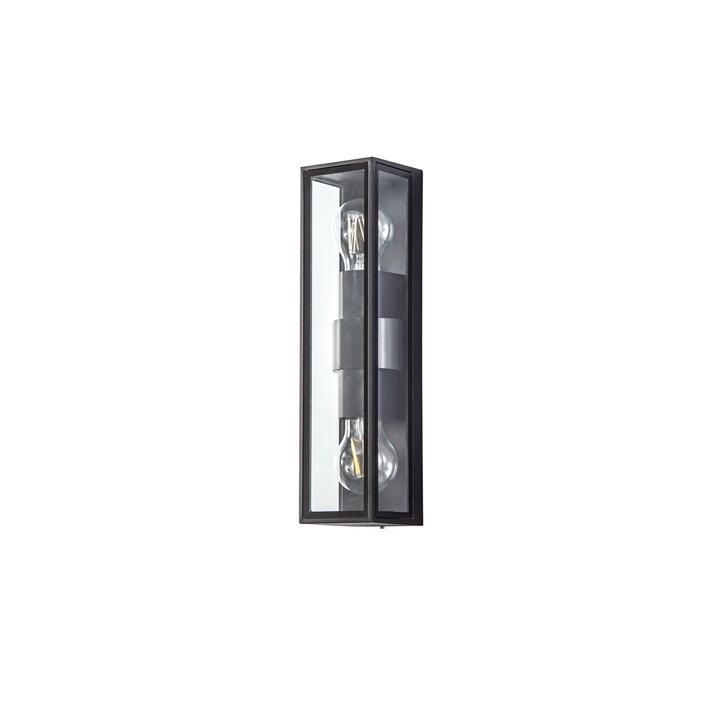 Idolite Dempsey Anthracite Flush 2 Light Exterior Wall Light - IP65