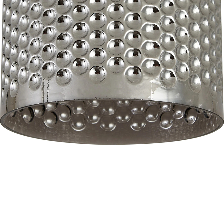 Idolite Devine 18x18cm Smoke Plated Bell Patterned Glass Shade