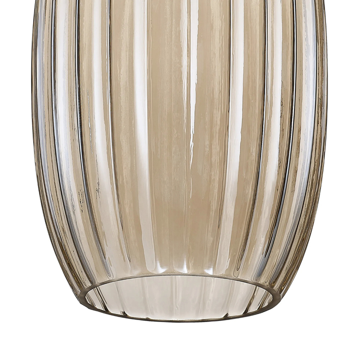Idolite Devine 18x29cm Champagne Ribbed Tubular Glass Shade