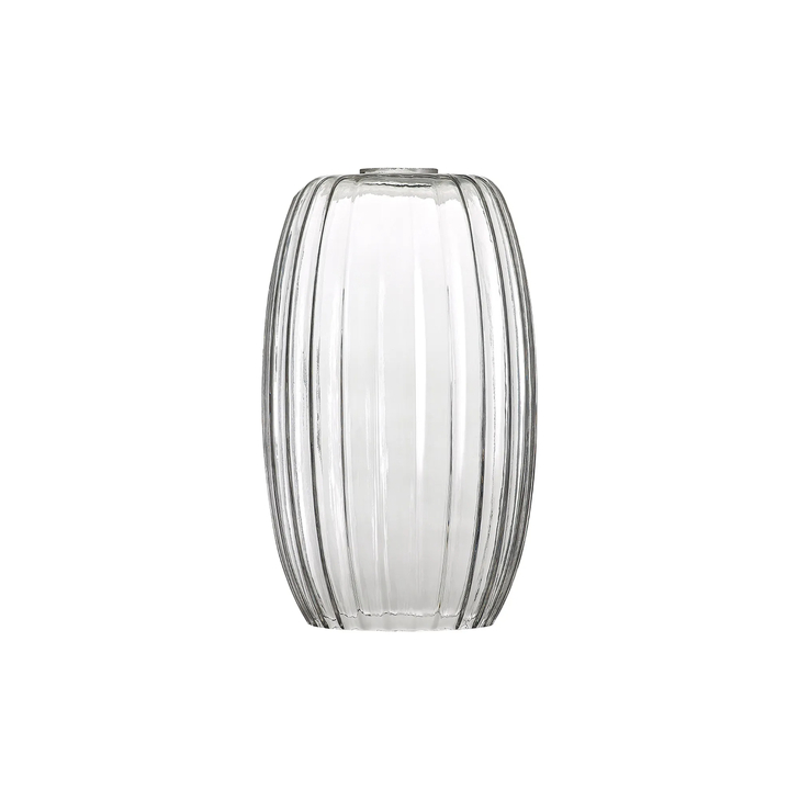 Idolite Devine 18x29cm Clear Ribbed Tubular Glass Shade
