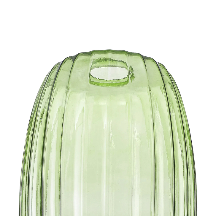 Idolite Devine 18x29cm Green Ribbed Tubular Glass Shade