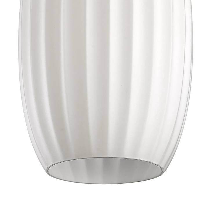 Idolite Devine 18x29cm Opal Ribbed Tubular Glass Shade