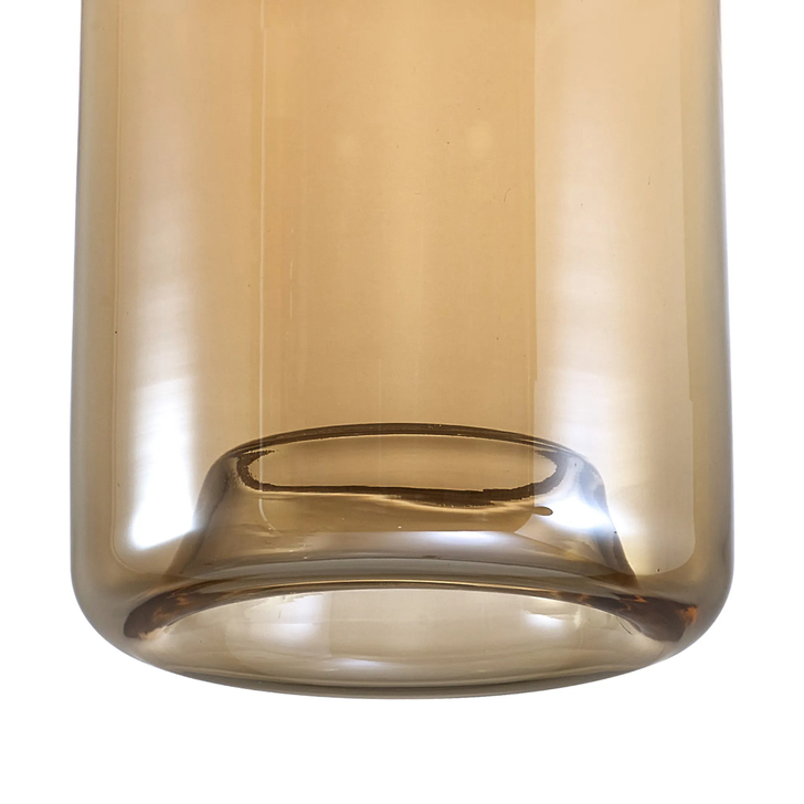 Idolite Devine 18x30cm Amber Plated Cylinder Glass Shade