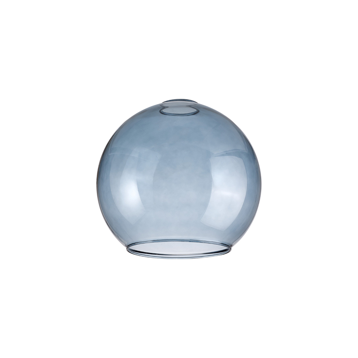 Idolite Devine 20x18cm Open Mouth Round Blue Globe Glass Shade