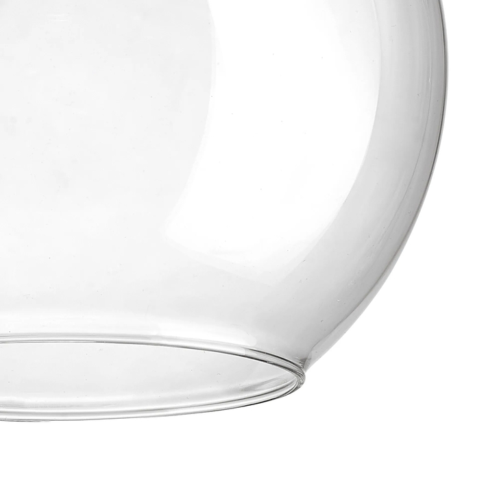 Idolite Devine 20x18cm Open Mouth Round Clear Globe Glass Shade