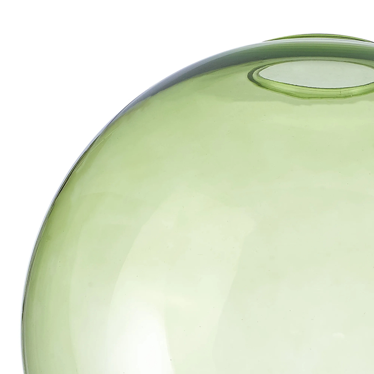 Idolite Devine 20x18cm Open Mouth Round Green Globe Glass Shade