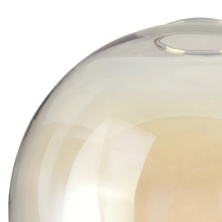 Idolite Devine 20x18cm Open Mouth Round Iridescent Globe Glass Shade