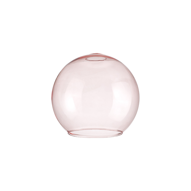 Idolite Devine 20x18cm Open Mouth Round Pink Globe Glass Shade