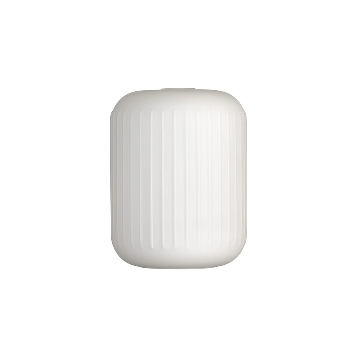 Idolite Devine 20x25.5cm Opal Ribbed Cylinder Glass Shade