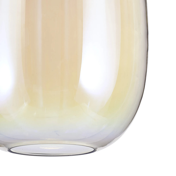 Idolite Devine 20x30cm Iridescent Slim Curved Trapezium Glass Shade