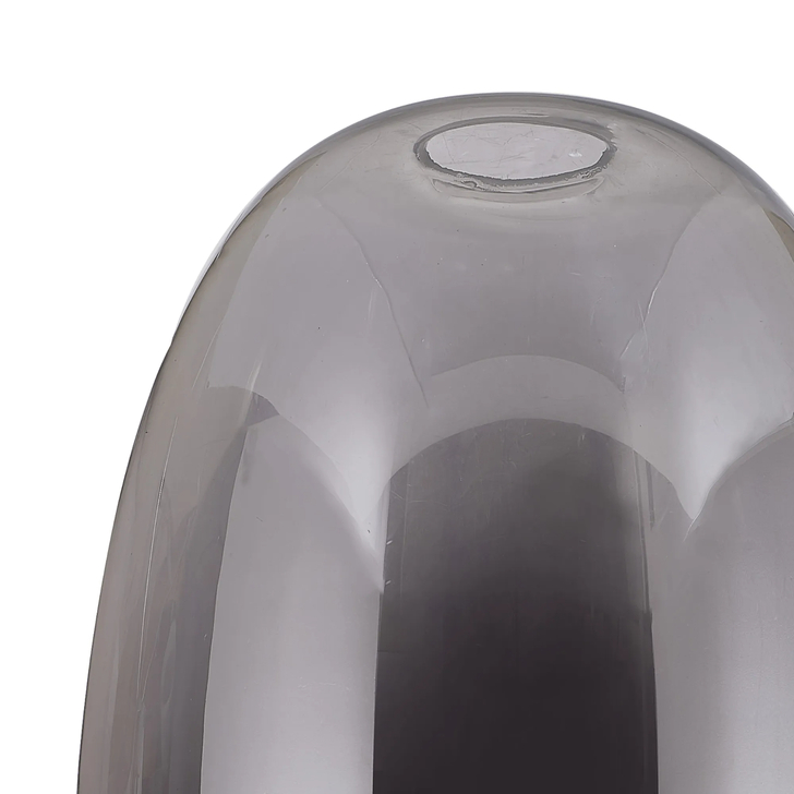 Idolite Devine 20x30cm Smoke Plated Slim Curved Trapezium Glass Shade