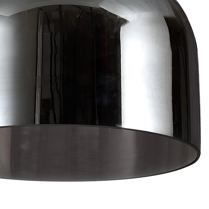 Idolite Devine 24x17cm Chrome Plated Cloche Glass Shade