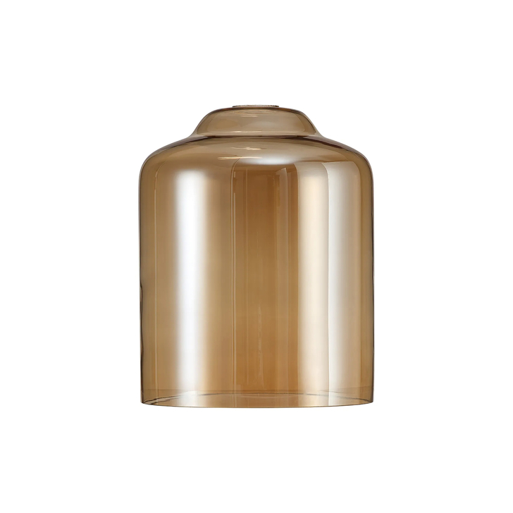 Idolite Devine 24x31cm Amber Plated Conical Cylinder Glass Shade