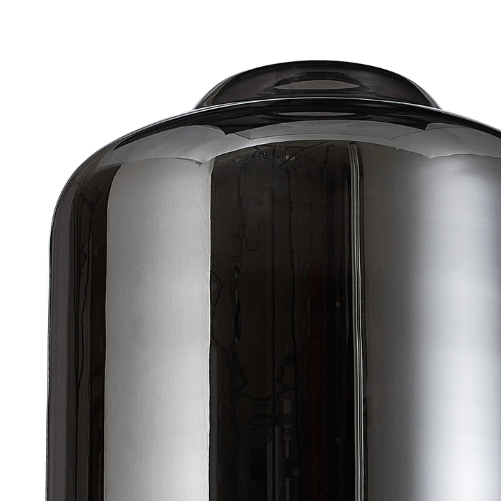 Idolite Devine 24x31cm Chrome Plated Conical Cylinder Glass Shade