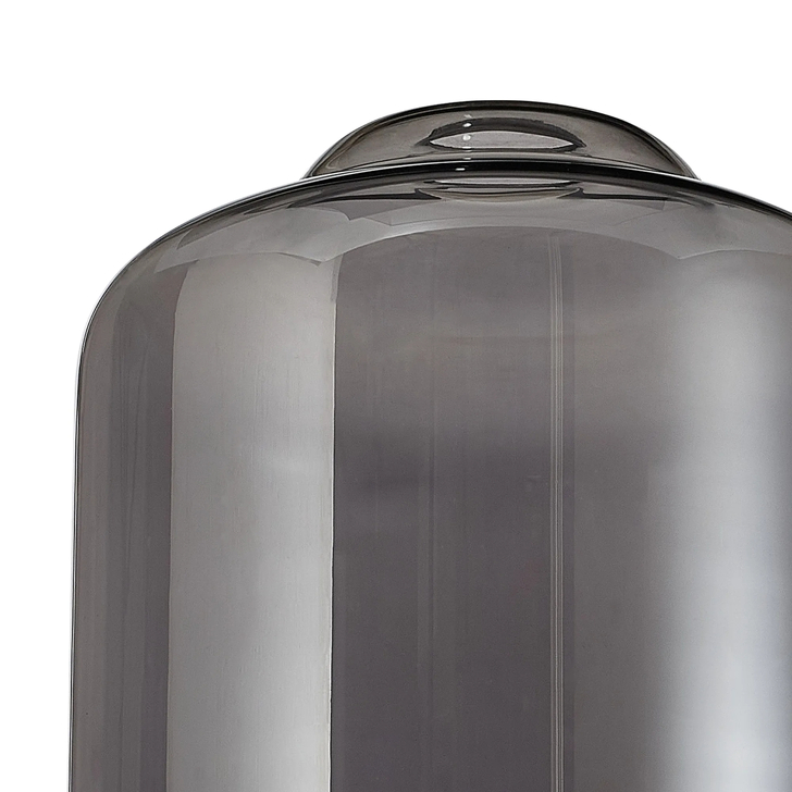 Idolite Devine 24x31cm Smoke Plated Conical Cylinder Glass Shade