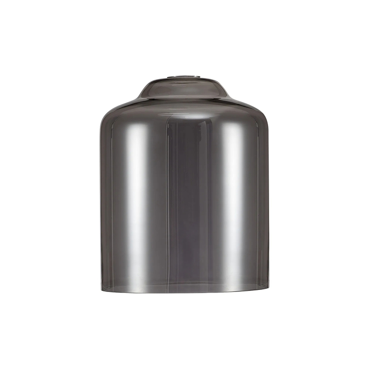 Idolite Devine 24x31cm Smoke Plated Conical Cylinder Glass Shade