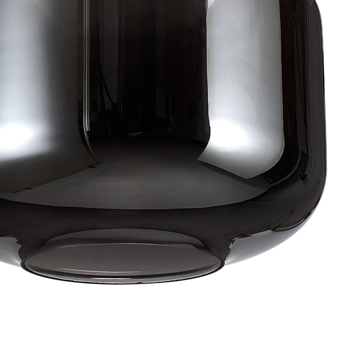 Idolite Devine 25x19.5cm Chrome Plated Pumpkin Glass Shade