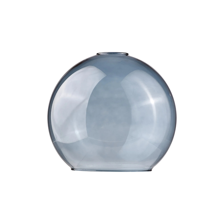 Idolite Devine 25x22.5cm Open Mouth Round Blue Globe Glass Shade
