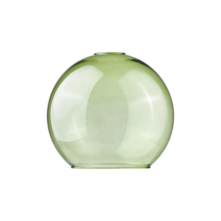 Idolite Devine 25x22.5cm Open Mouth Round Green Globe Glass Shade