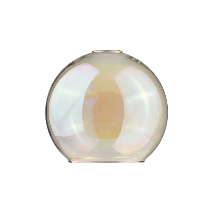 Idolite Devine 25x22.5cm Open Mouth Round Iridescent Globe Glass Shade