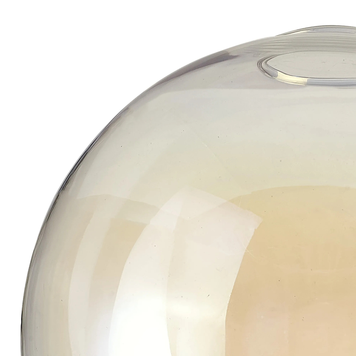Idolite Devine 25x22.5cm Open Mouth Round Iridescent Globe Glass Shade