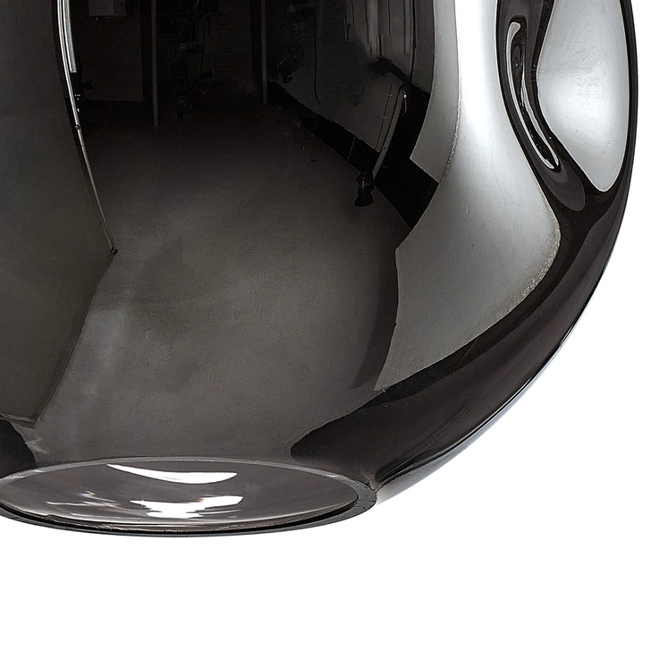 Idolite Devine 25x23.5cm Chrome Plated Round Dimple Glass Shade